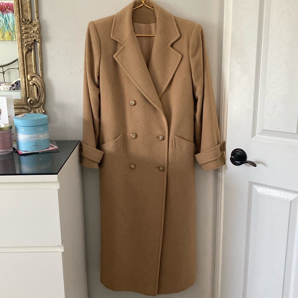 VTG camel hair long coat La Fleurette for Leigh’s dept store excellent cond’n